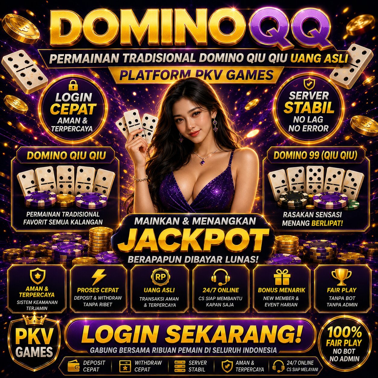DominoQQ: Login Permainan Tradisional Domino QiuQiu Uang Asli Platform PKV Games